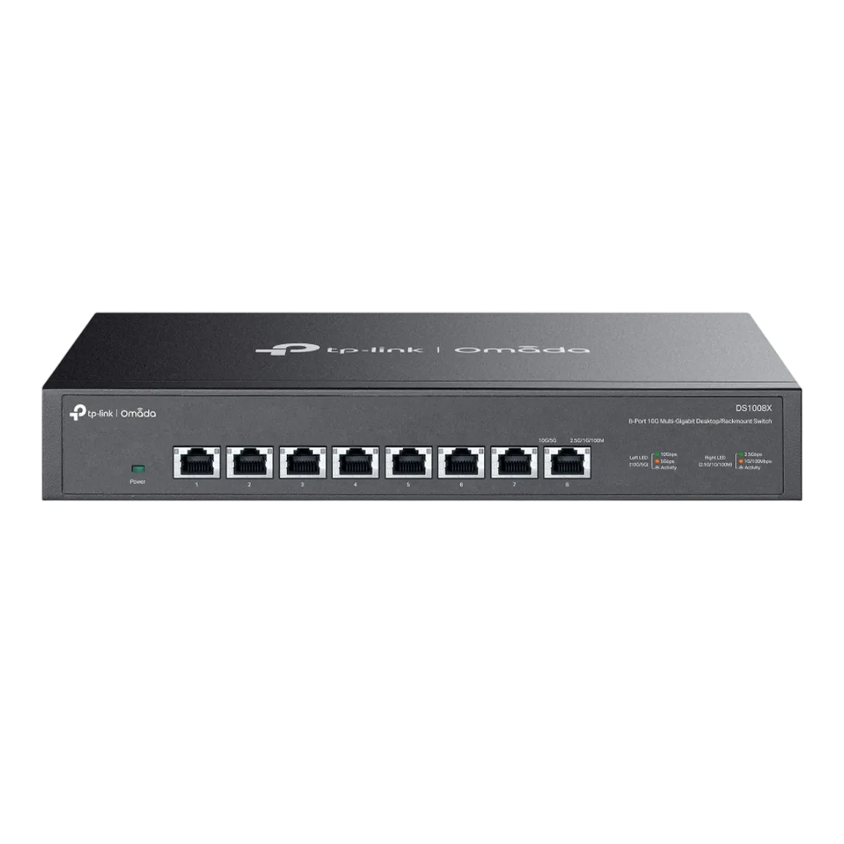 TP-Link Omada DS1008X / 8-портовый 10G неуправляемый коммутатор для рабочего стола/стойки