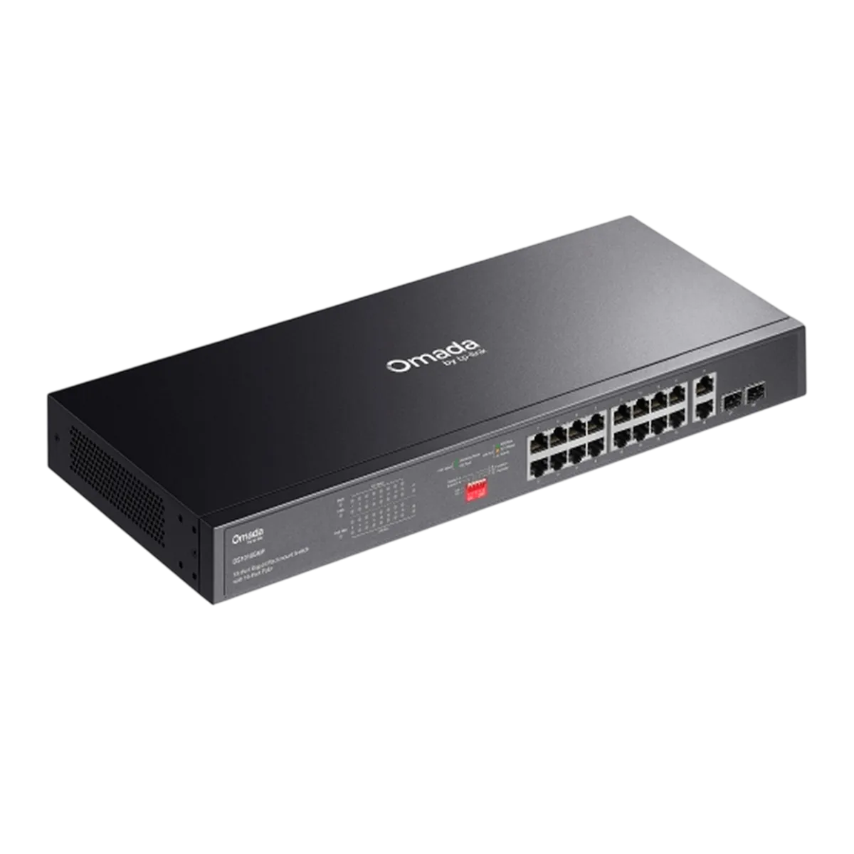 TP-Link Omada DS1018GMP / 8-портовый гигабитный неуправляемый коммутатор в стойке с 16-портовым PoE+