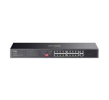 TP-Link Omada DS1018GMP / 8-портовый гигабитный неуправляемый коммутатор в стойке с 16-портовым PoE+
