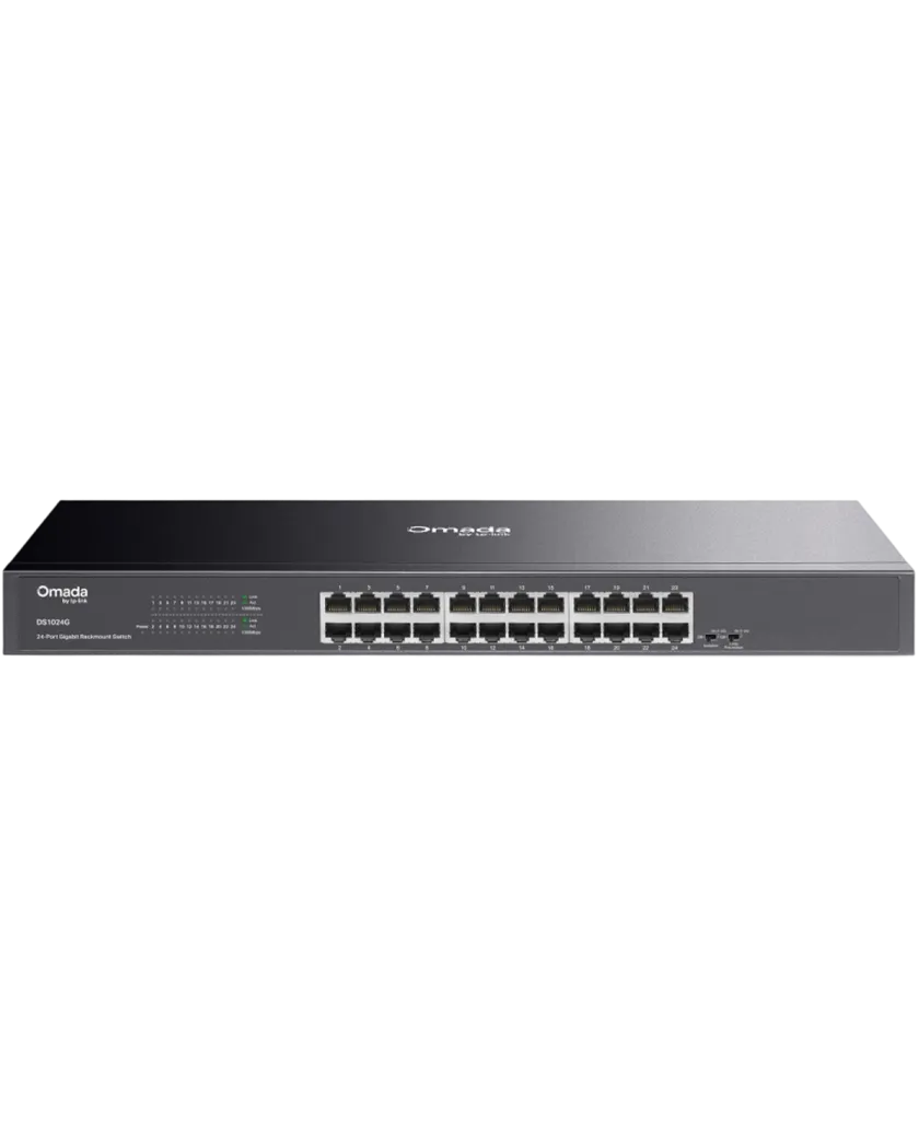 TP-Link Omada DS1024G / 24-портовый гигабитный неуправляемый коммутатор в стойке