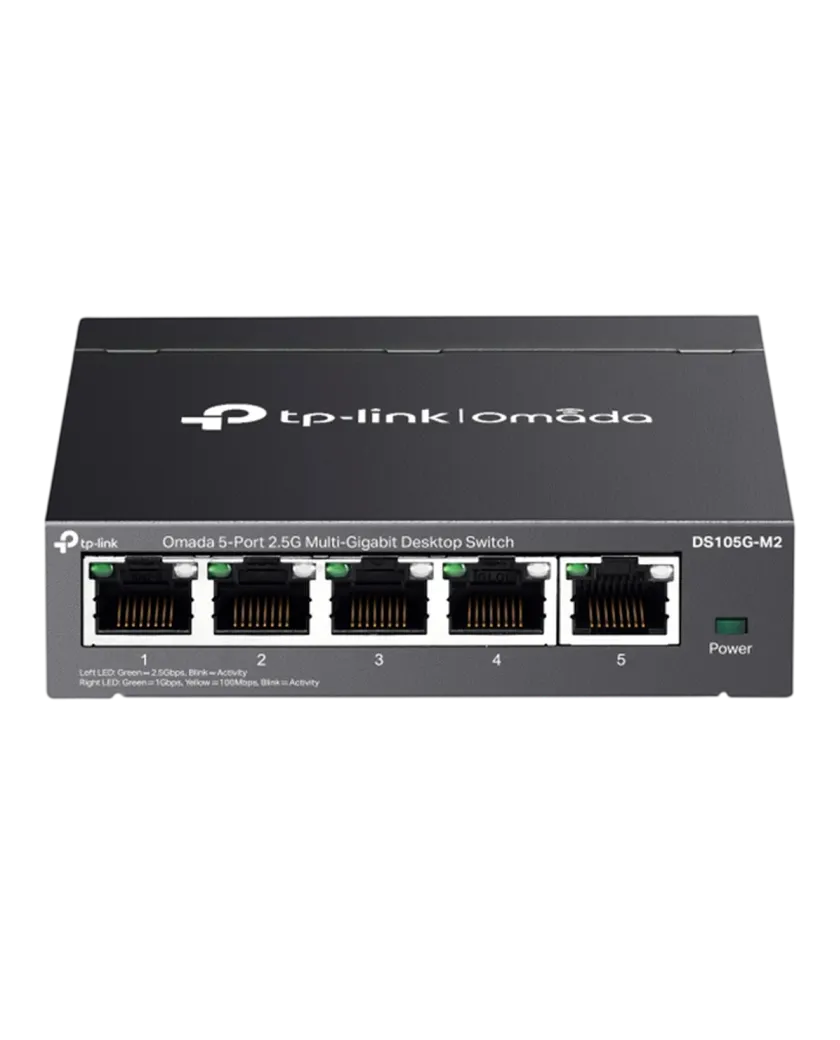 TP-Link Omada DS105G-M2 / 5-портовый 2.5G Multi-Gigabit Unmanaged Desktop Switch
