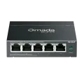 TP-Link Omada DS105GP / 5-портовый гигабитный неуправляемый рабочий коммутатор с 4-портовым PoE+