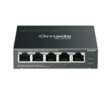 TP-Link Omada DS105GP / 5-портовый гигабитный неуправляемый рабочий коммутатор с 4-портовым PoE+