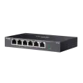 TP-Link Omada DS106P / 6-портовый 10/100 Мбит/с неуправляемый настольный коммутатор с 4-портовым PoE+