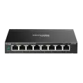 TP-Link Omada DS108GP / 8-портовый гигабитный неуправляемый рабочий коммутатор с 8-портовым PoE+