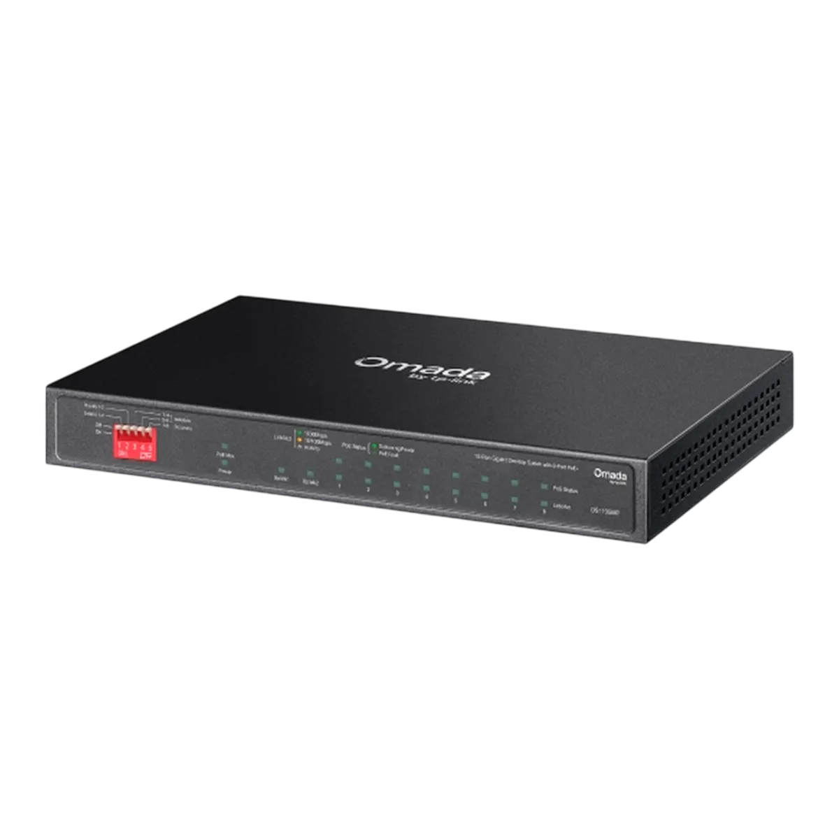 TP-Link Omada DS110GMP / 10-портовый гигабитный неуправляемый настольный коммутатор с 8-портовым PoE+