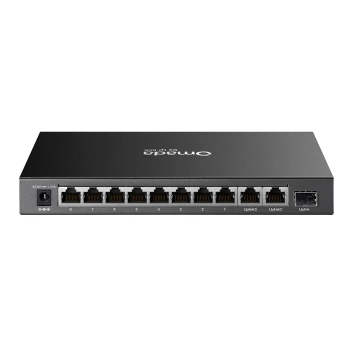 TP-Link Omada DS111P / 8-портовый 10/100 Мбит/с + 3-портовый гигабитный неуправляемый десктопный коммутатор с 8-портовым PoE+