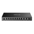 TP-Link Omada DS111P / 8-портовый 10/100 Мбит/с + 3-портовый гигабитный неуправляемый десктопный коммутатор с 8-портовым PoE+