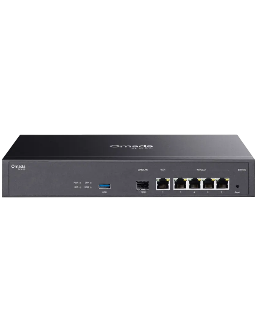 TP-Link Omada ER7406 / Гигабитный VPN‑маршрутизатор настольный/монтируемый в стойку