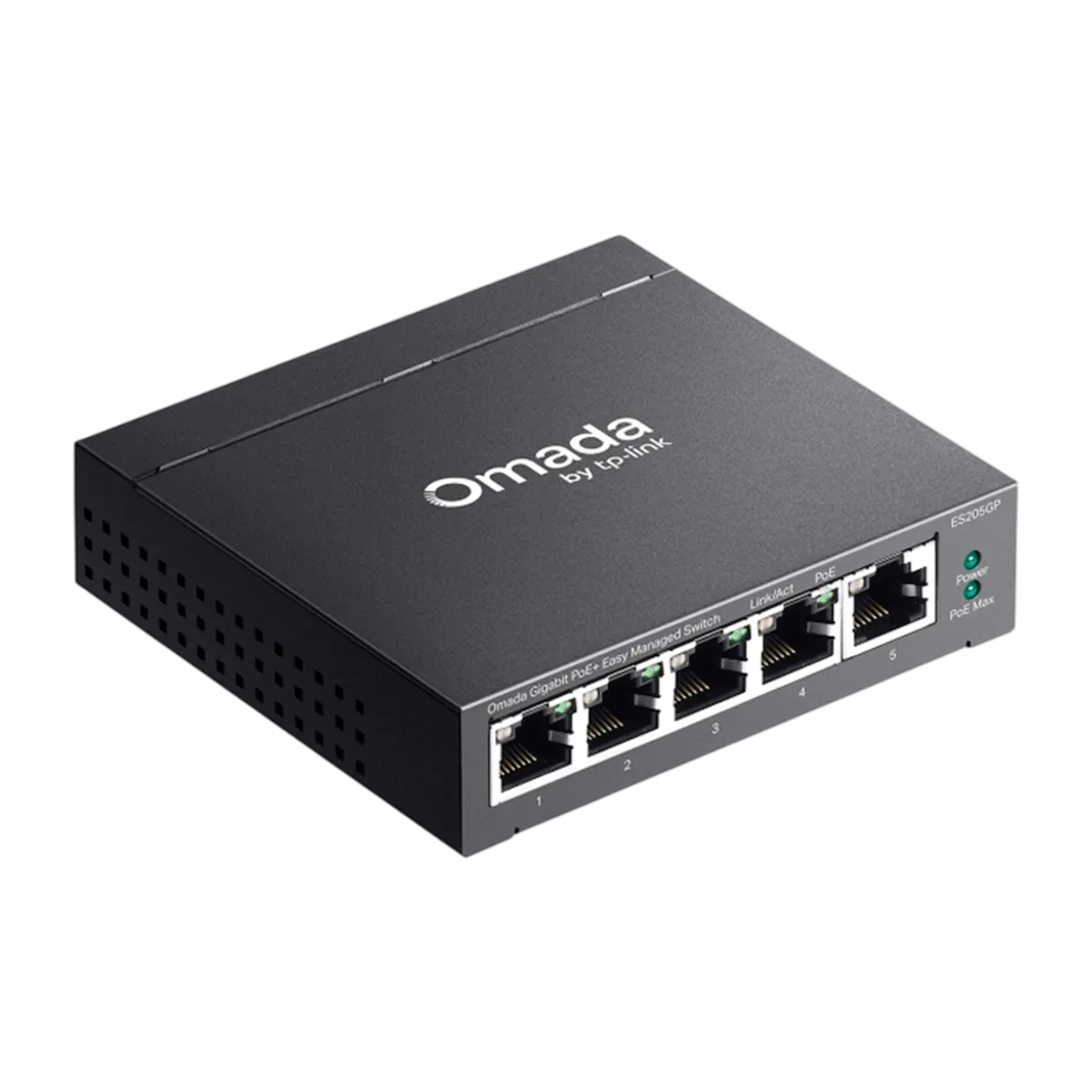 TP-Link Omada ES205GP / Коммутатор 5-портовый гигабитный Easy Managed с 4 портами PoE+