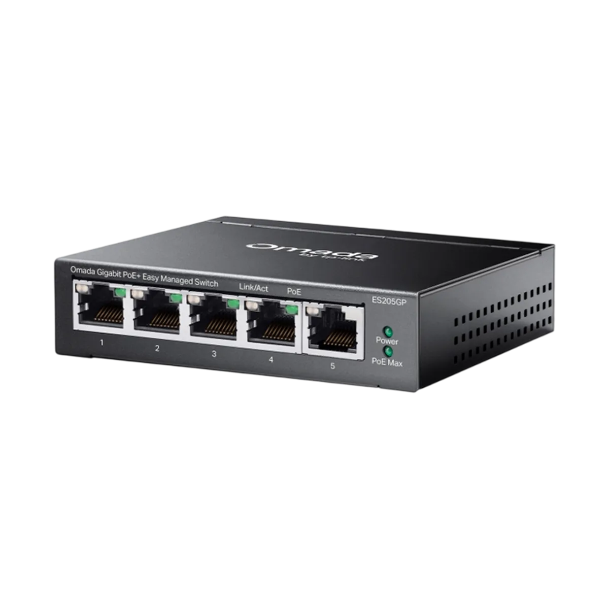 TP-Link Omada ES205GP / Коммутатор 5-портовый гигабитный Easy Managed с 4 портами PoE+