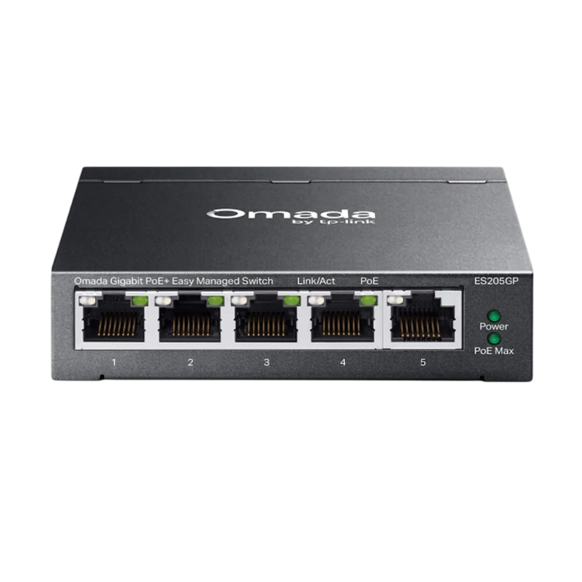 TP-Link Omada ES205GP / Коммутатор 5-портовый гигабитный Easy Managed с 4 портами PoE+