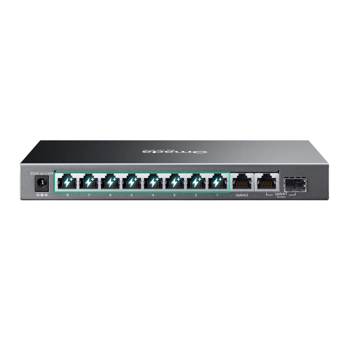 TP-Link Omada ES210GMP / Коммутатор 10-портовый гигабитный Easy Managed с 8 портами PoE+