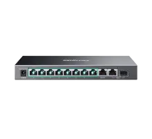 TP-Link Omada ES210GMP / Коммутатор 10-портовый гигабитный Easy Managed с 8 портами PoE+