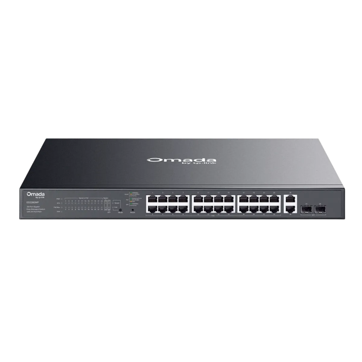 TP-Link Omada ES228GMP / Коммутатор 28-портовый гигабитный Easy Managed с 24 портами PoE+