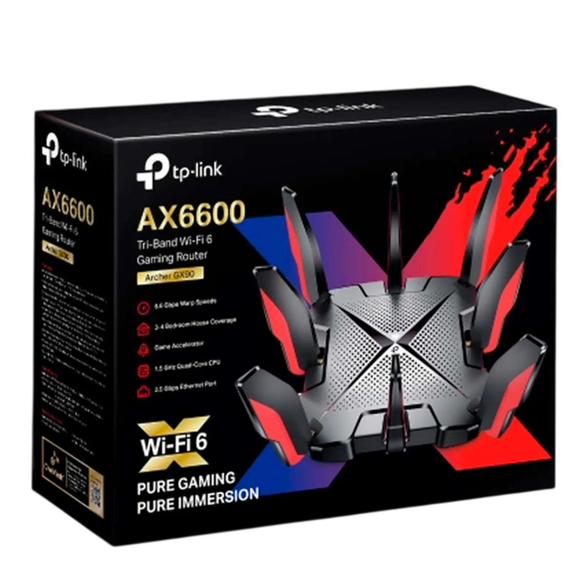 TP-Link Archer GX90 / AX6600 Беспроводной трехдиапазонный игровой маршрутизатор Wi-Fi 6