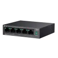 TP-Link LS105LP / Коммутатор неуправляемый 5-портовый PoE (4 порта PoE+ 10/100 Мбит/с, 1 порт 10/100 Мбит/с без РоЕ)
