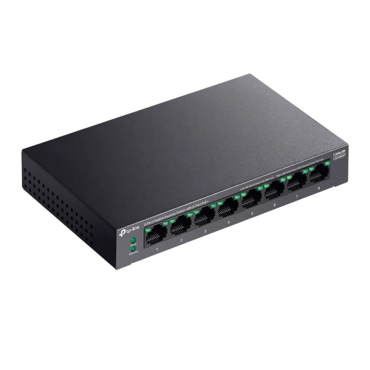 TP-Link LS108GP / Коммутатор неуправляемый гигабитный 8-портовый PoE (8 портов PoE+)