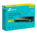 TP-Link LS109P / Коммутатор неуправляемый 9-портовый PoE (8 портов PoE+ 10/100 Мбит/с, 1 порт 10/100 Мбит/с без РоЕ)