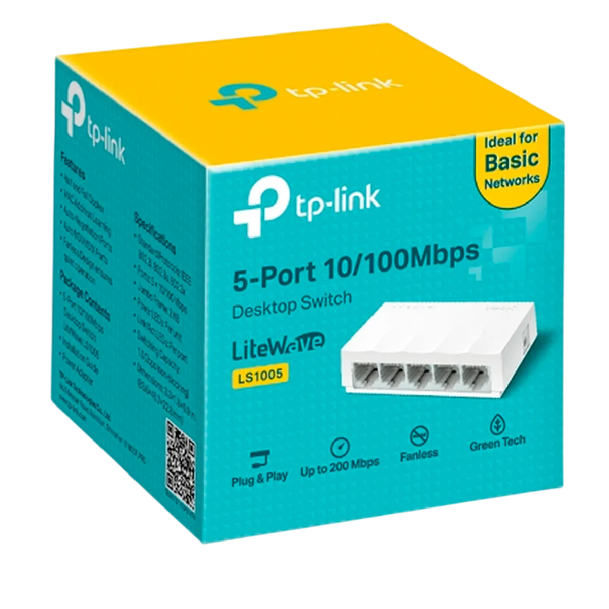 TP-Link LS1005 / Коммутатор неуправляемый 5-портовый 10/100 Мбит/с