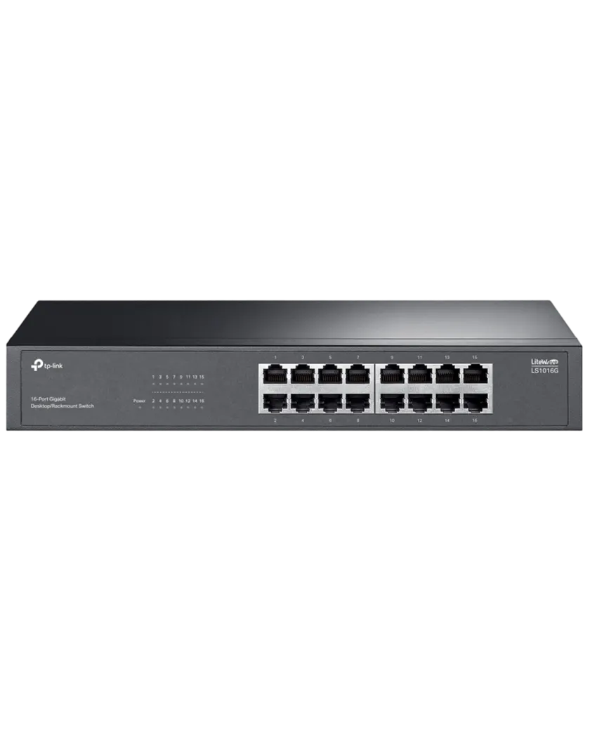 TP-Link LS1016G / Коммутатор 16-портовый гигабитный для настольного/стоечного монтажа