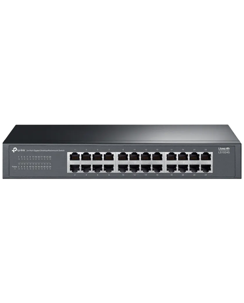 TP-Link LS1024G / Коммутатор неуправляемый 24-портовый гигабитный для настольного/стоечного монтажа