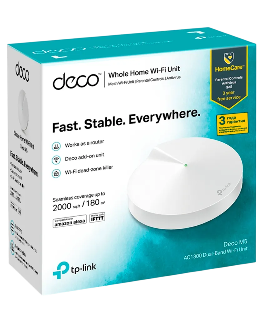 TP-Link Deco M5 (1-pack) / AC1300 Mesh-система Wi-Fi 5