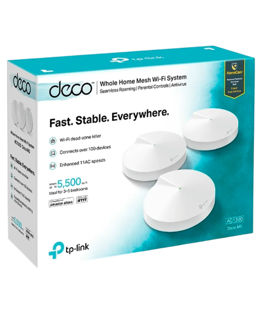 TP-Link Deco M5 (3-Pack) / AC1300 Mesh-система Wi-Fi 5