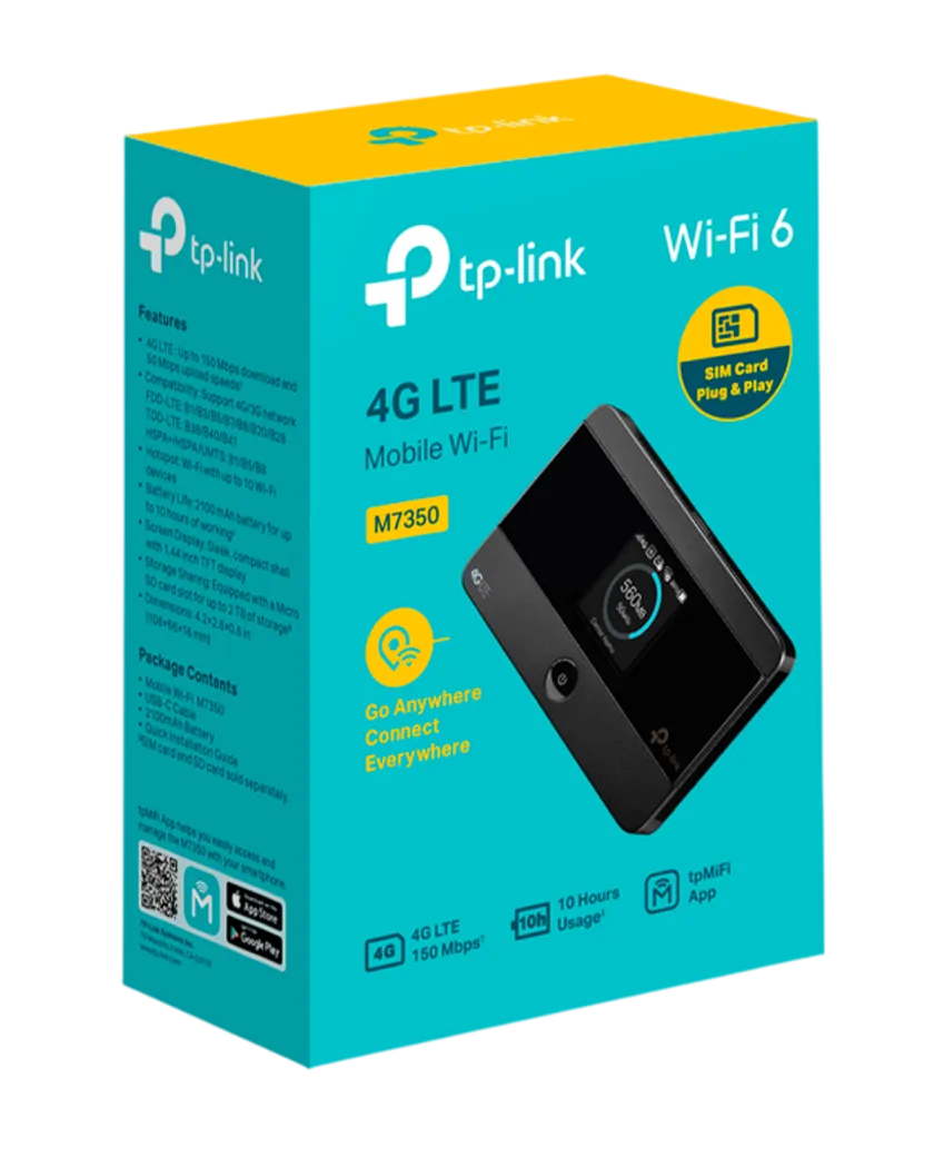 TP-Link M7350 / Мобильный LTE-Advanced маршрутизатор со скоростью 150 Мбит/с 