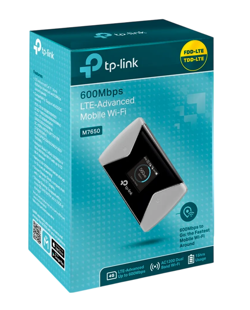 TP-Link M7650 / Мобильный Wi-Fi LTE Advanced со скоростью 600 Мбит/с