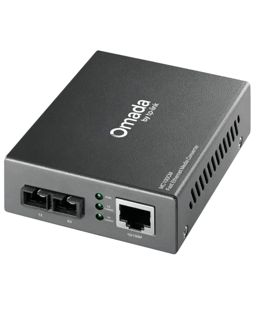 TP-Link Omada MC100CM / Многорежимный медиаконвертер 10/100 Мбит/с