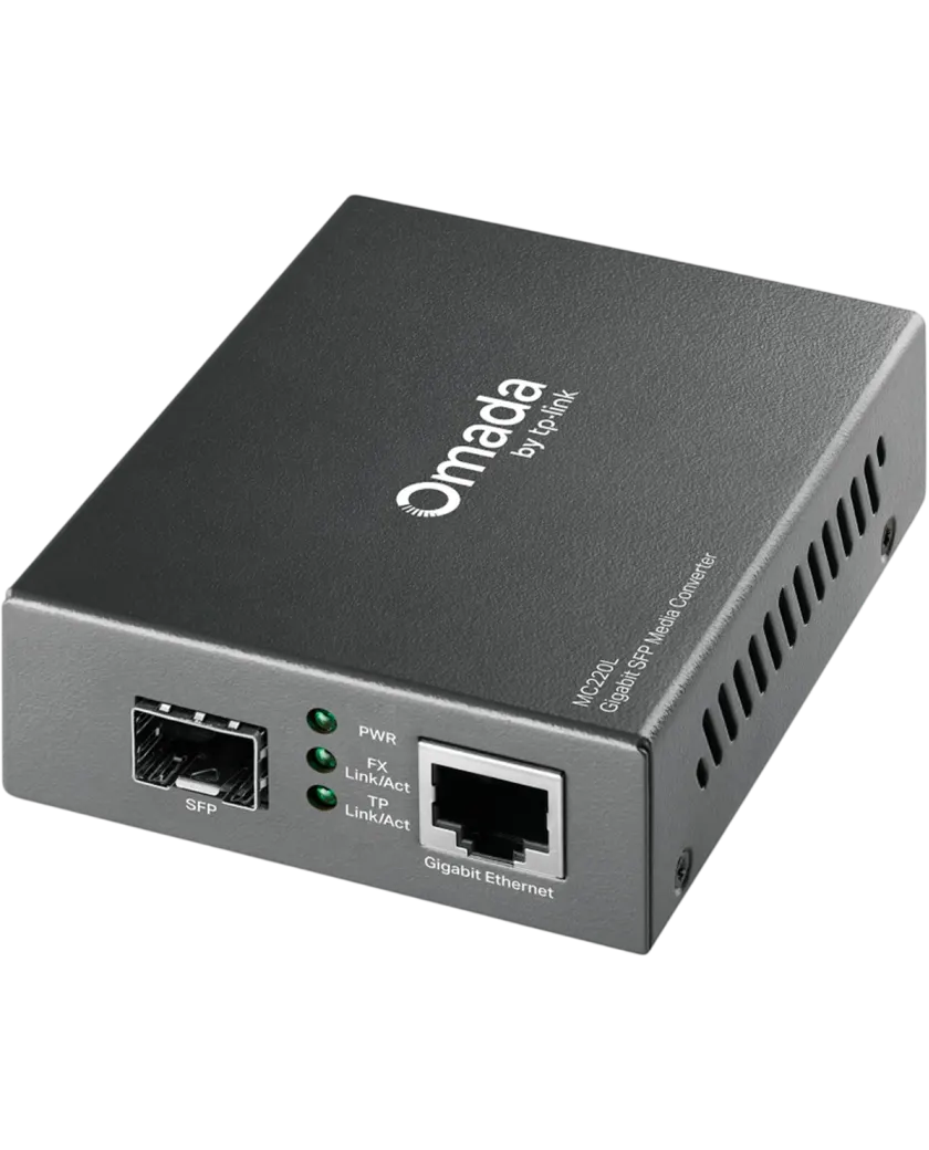 TP-Link Omada MC220L / Гигабитный медиаконвертер SFP