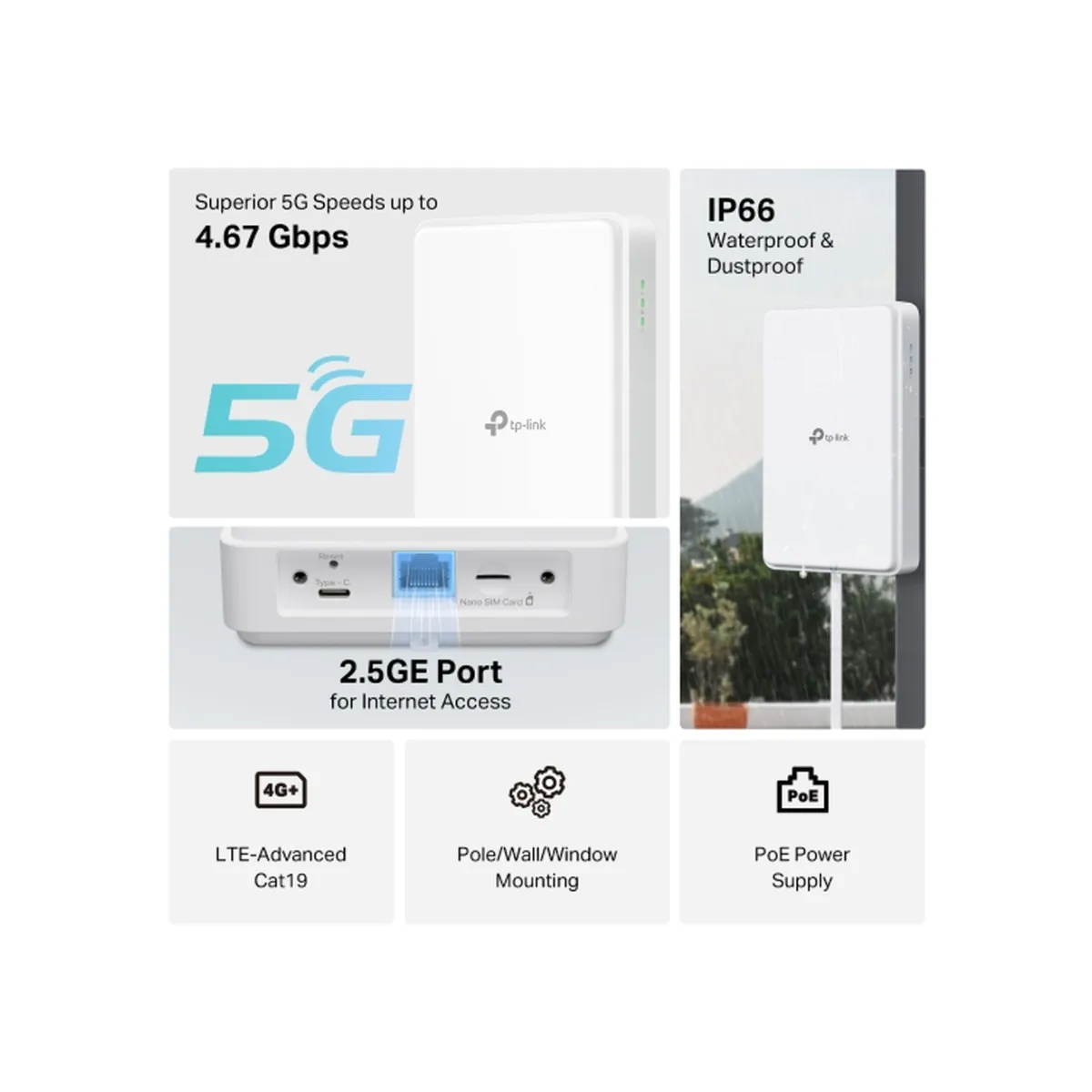 TP-Link NE200-Outdoor / 5G-роутер для наружного использования
