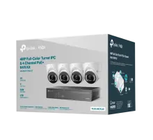 TP-Link VIGI NK4P-T4425-2T / Комплект 4MP Full-Color турельная IPC & 4 канальный PoE+ NVR