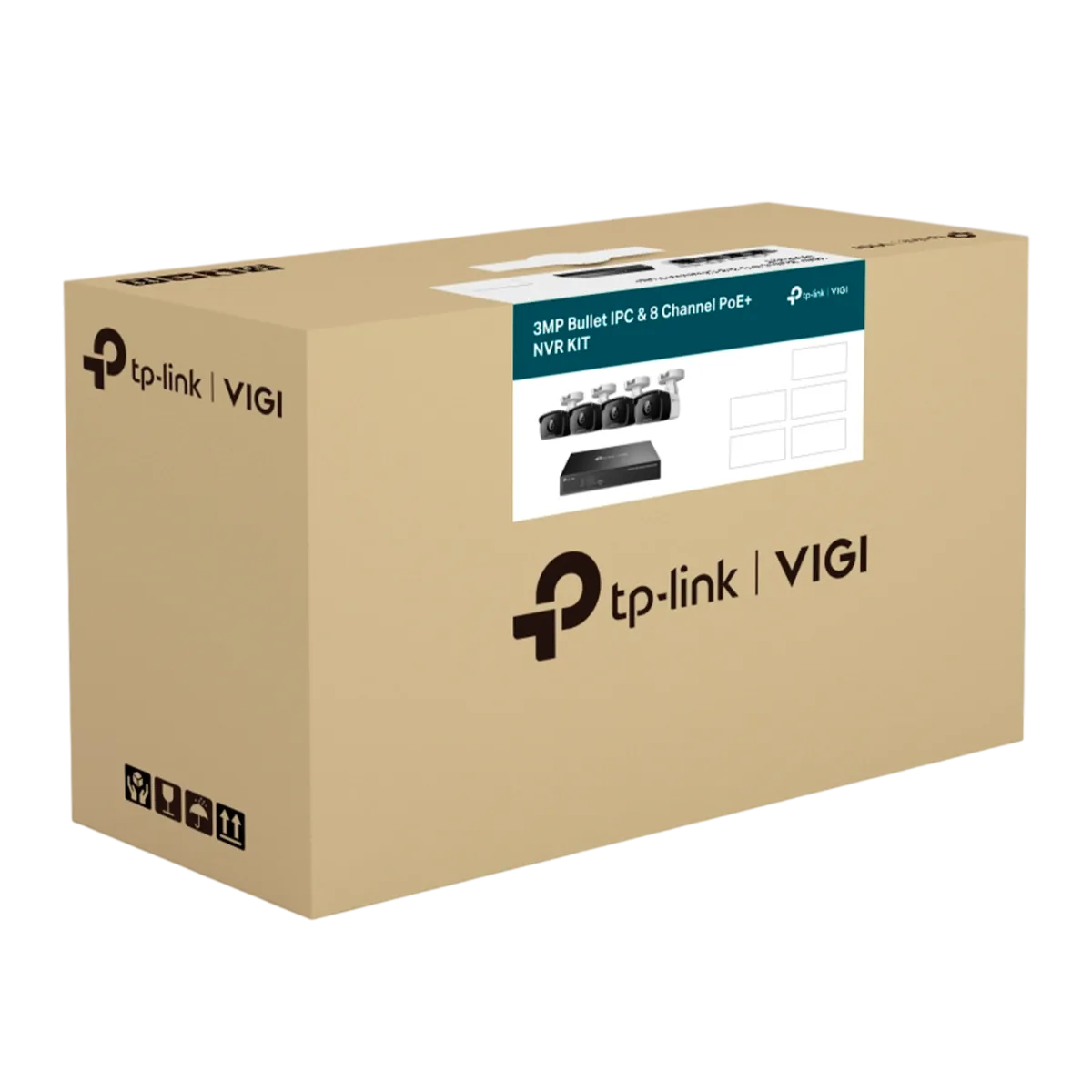 TP-Link VIGI NK8P-B434I / Комплект 3MP Bullet IPC и 8-канального PoE+ NVR