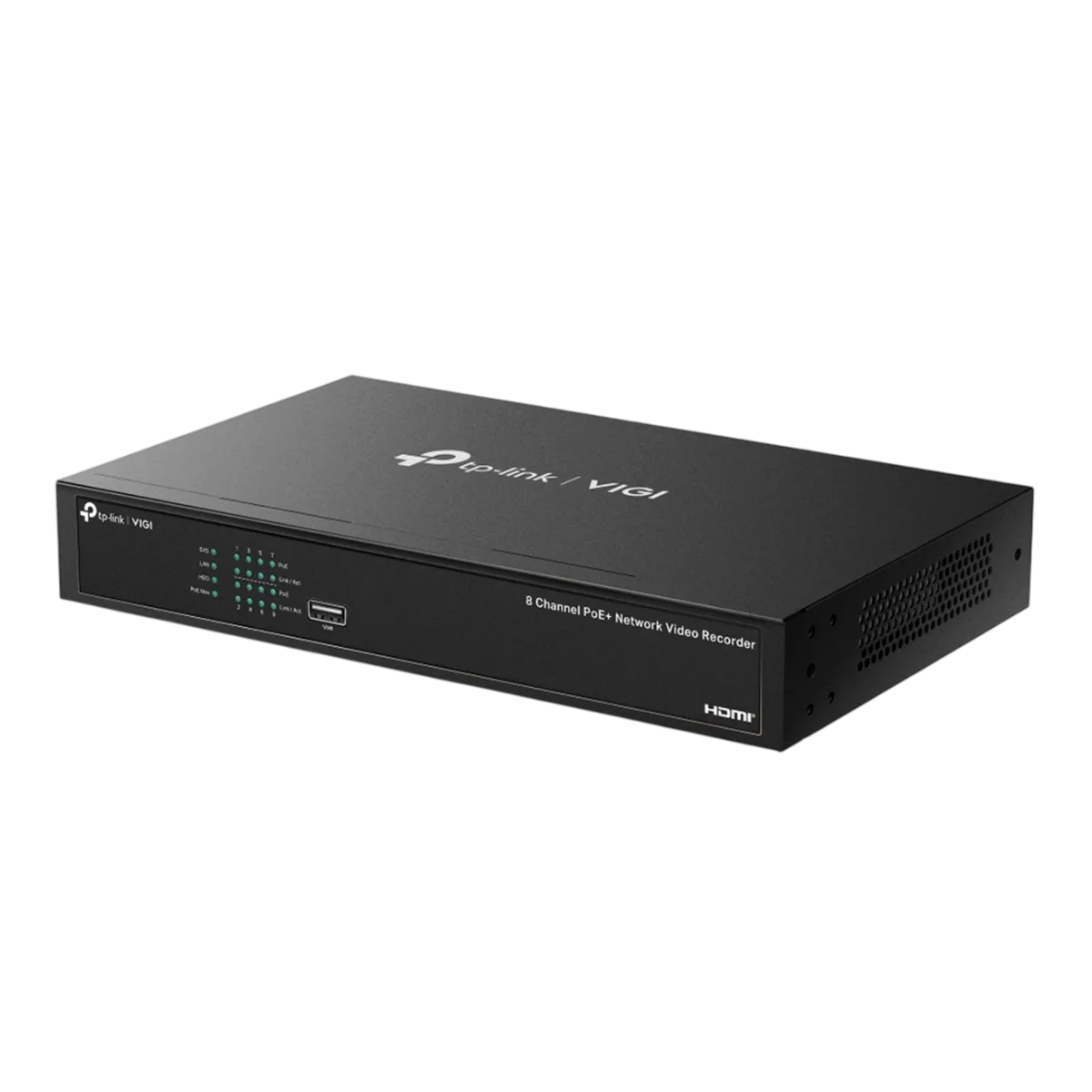 TP-Link VIGI NVR1008H-8MP / 8-канальный сетевой видеорегистратор с поддержкой PoE+