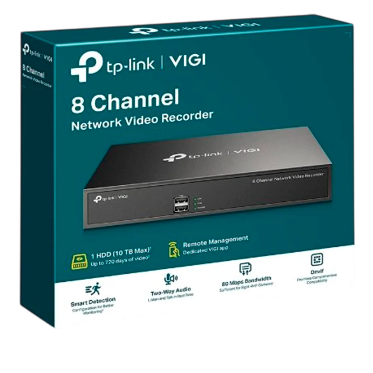 TP-Link VIGI NVR1008H-8P / 8-канальный сетевой видеорегистратор с поддержкой PoE+