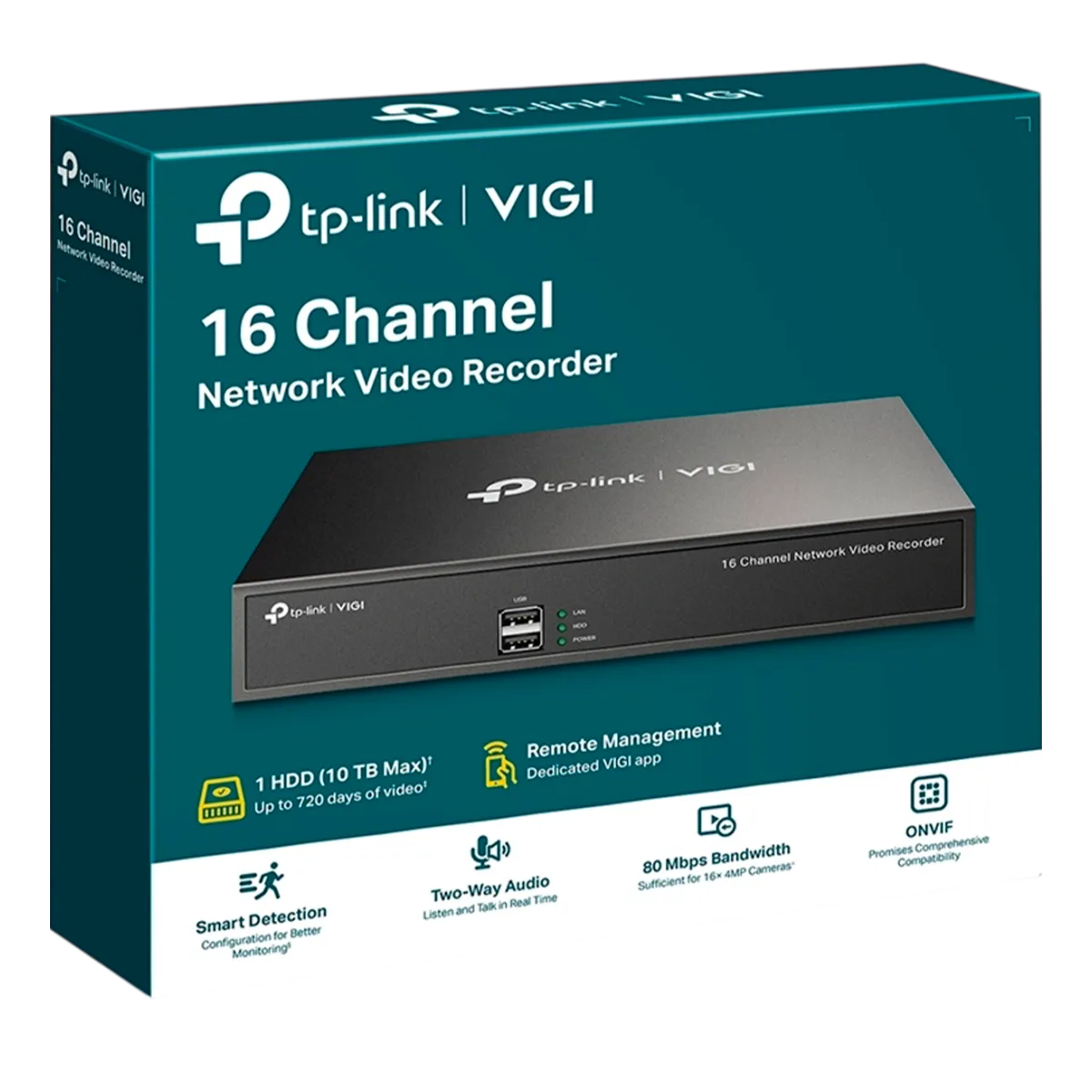 TP-Link VIGI NVR1016H / 16-канальный сетевой видеорегистратор