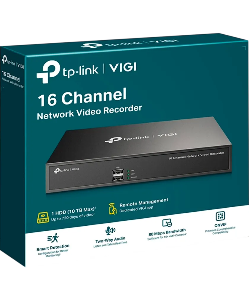 TP-Link VIGI NVR1016H / 16-канальный сетевой видеорегистратор