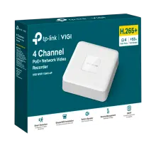 TP-Link VIGI NVR1104H-4P / 4-канальный сетевой видеорегистратор с поддержкой PoE+