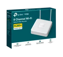 TP-Link VIGI NVR1108H-W / 8-канальный сетевой видеорегистратор с поддержкой PoE+ и Wi-Fi