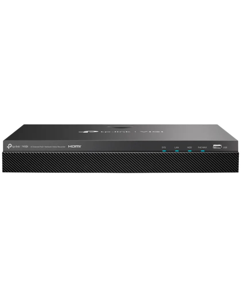 TP-Link VIGI NVR2008H-8MP-2TB / 8-канальный сетевой видеорегистратор с поддержкой PoE+