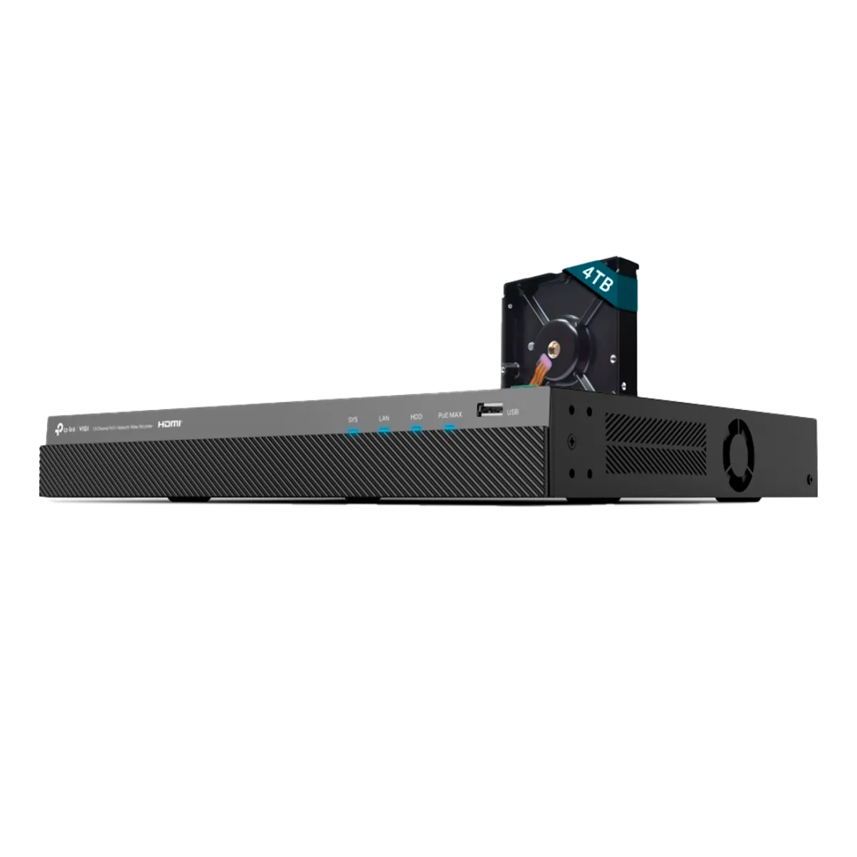 TP-Link VIGI NVR2016H-16MP-4TB / 16-канальный сетевой видеорегистратор с поддержкой PoE+