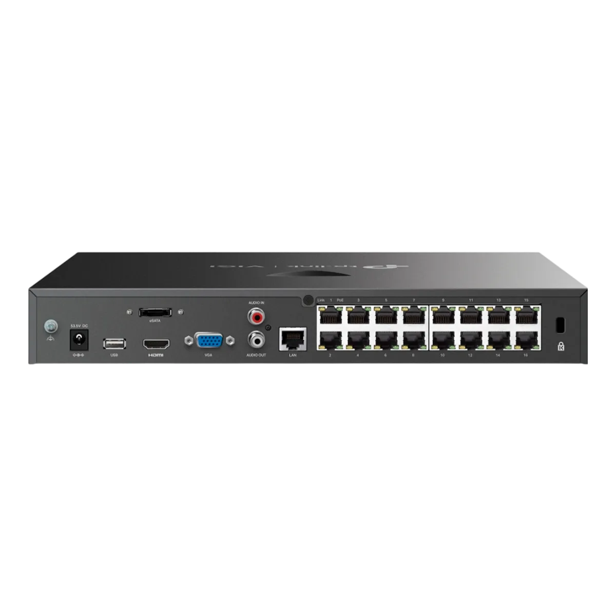 TP-Link VIGI NVR2016H-16MP / 16-канальный сетевой видеорегистратор с поддержкой PoE+