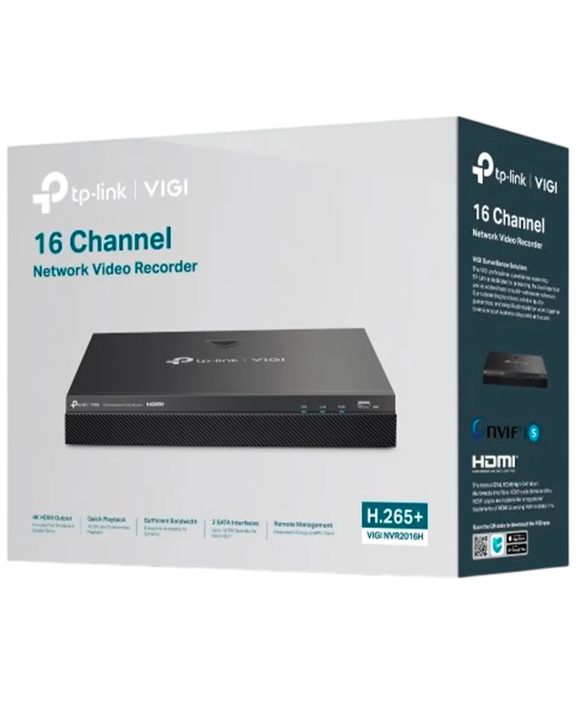 TP-Link VIGI NVR2016H / 16‑канальный сетевой видеорегистратор