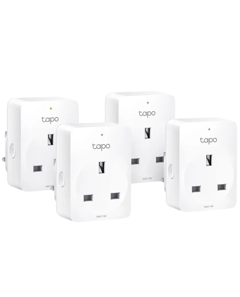 TP-Link Tapo P100 (4-pack) / Умная мини Wi-Fi розетка