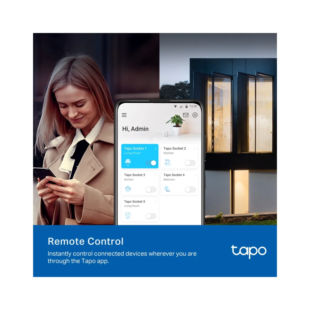 TP-Link Tapo P100 (1-pack) / Умная мини Wi-Fi розетка