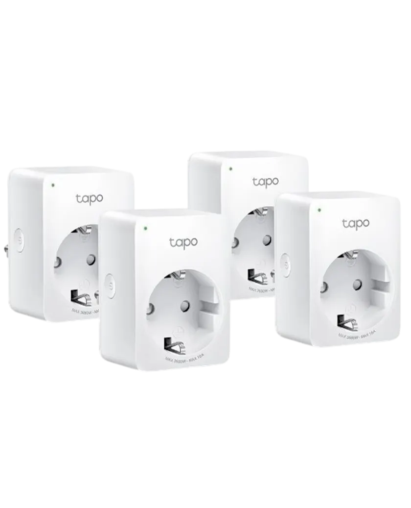 TP-Link Tapo P110 (4-pack) / Умная мини Wi-Fi розетка с мониторингом энергопотребления