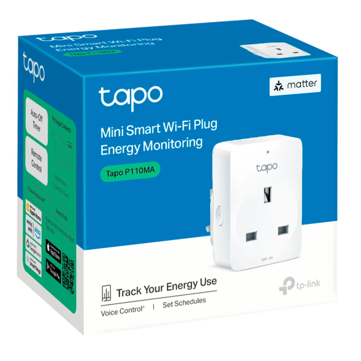 TP-Link Tapo P110MA / Умная мини Wi-Fi розетка с мониторингом энергопотребления