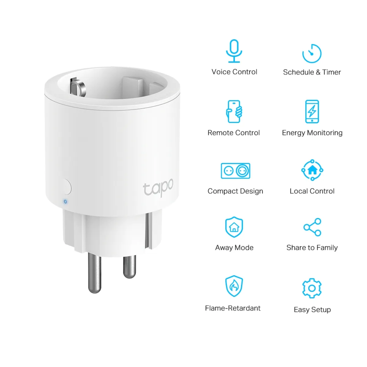 TP-Link Tapo P115 (4-pack) / Умная мини Wi-Fi розетка с мониторингом энергопотребления